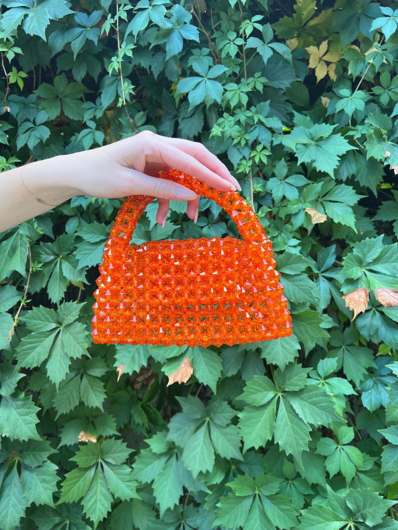 Britt Beaded Bag in Orange Blossom