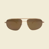 Hollis Sunglasses in Gold and Brown