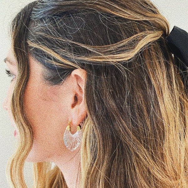 Alicia Earrings in Clear