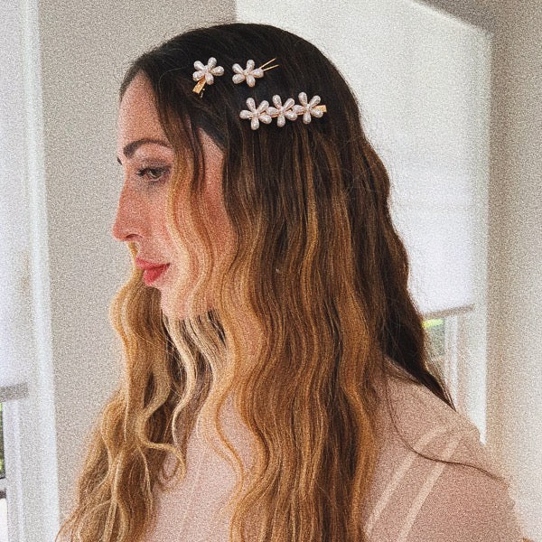Fiona Floral Hair Pins (Set of 3)