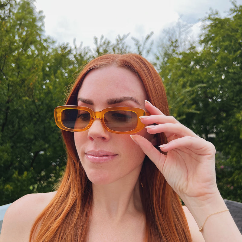 Sydney Sunglasses in Bright Orange