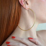 Hillary Oversized Hoops 18K Gold Plated