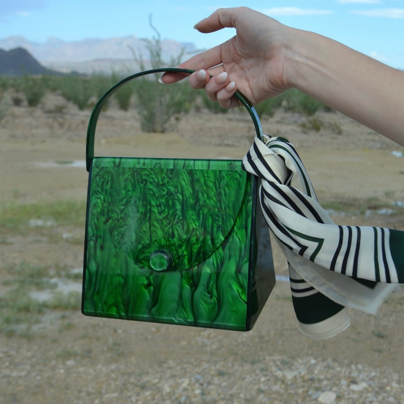 Amelia Green Acrylic Bag