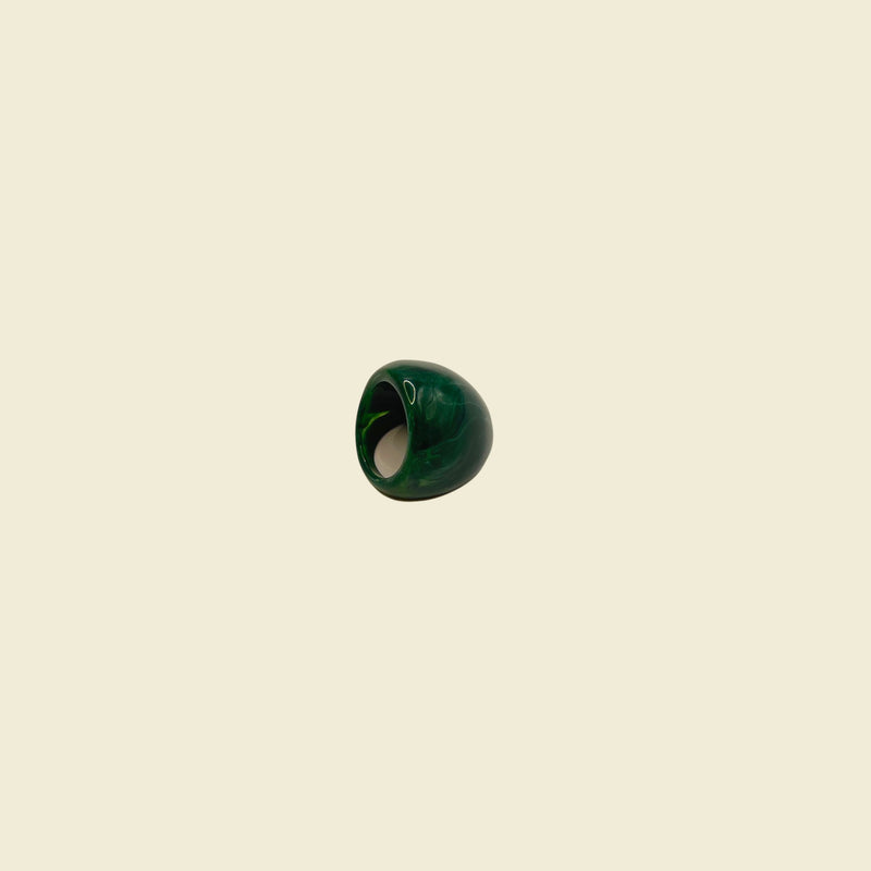 Wilde Resin Ring in Green