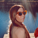 Andrea Sunglasses in Bright Orange