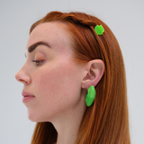 Florescu Earrings in Neon Green
